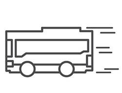 Icône de transport par autobus