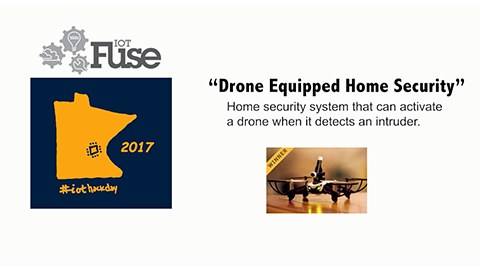Drone équipé pour la sécurité domestique