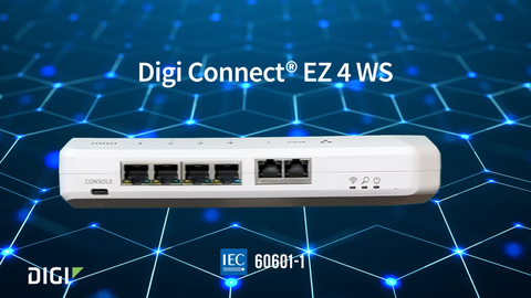 Digi Connect® EZ WS : Connectivité série-IP de qualité médicale pour des soins sécurisés aux patients