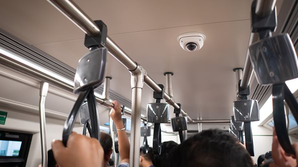 Caméra de sécurité du système de transport en commun