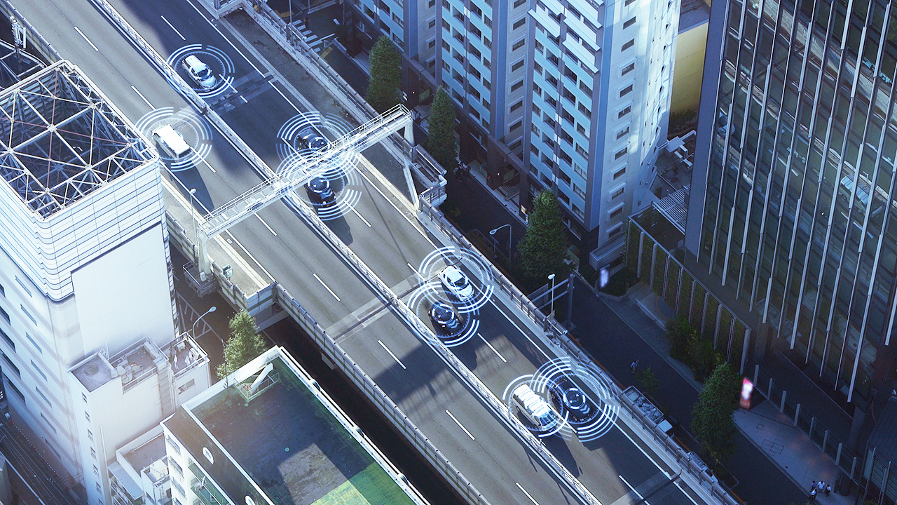 Les véhicules connectés dans les rues des villes