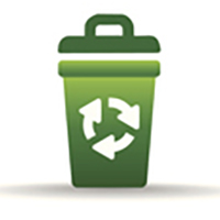 Recycled materials icon