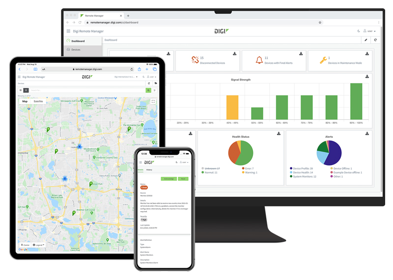 Digi Remote Manager plateforme de gestion des appareils