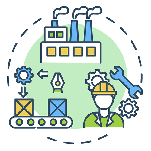 Concept d'automatisation industrielle