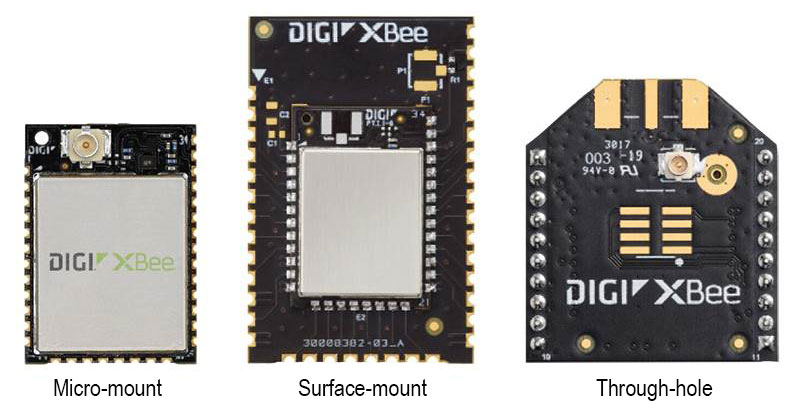 Digi XBee Facteurs de forme XR