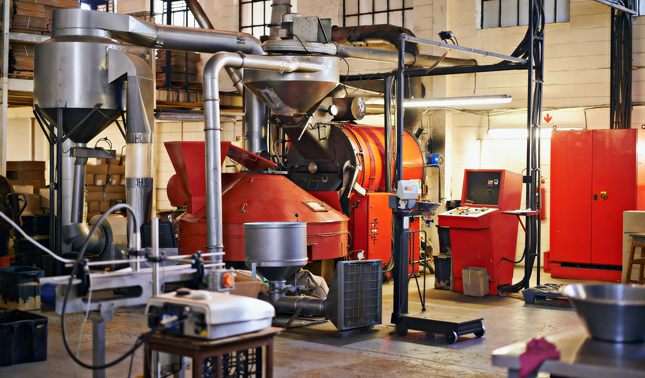 Coffee roasting machinery