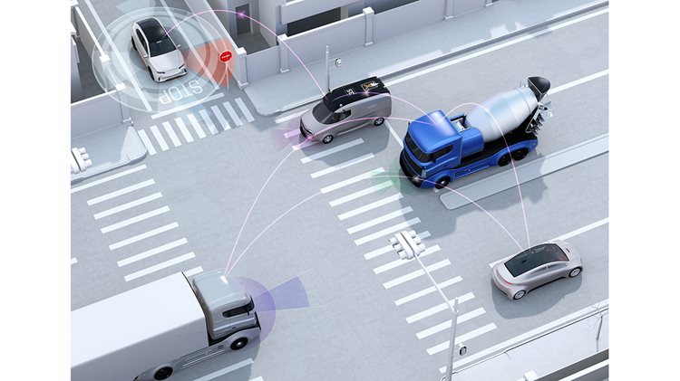 Connected vehicle technology in city intersections