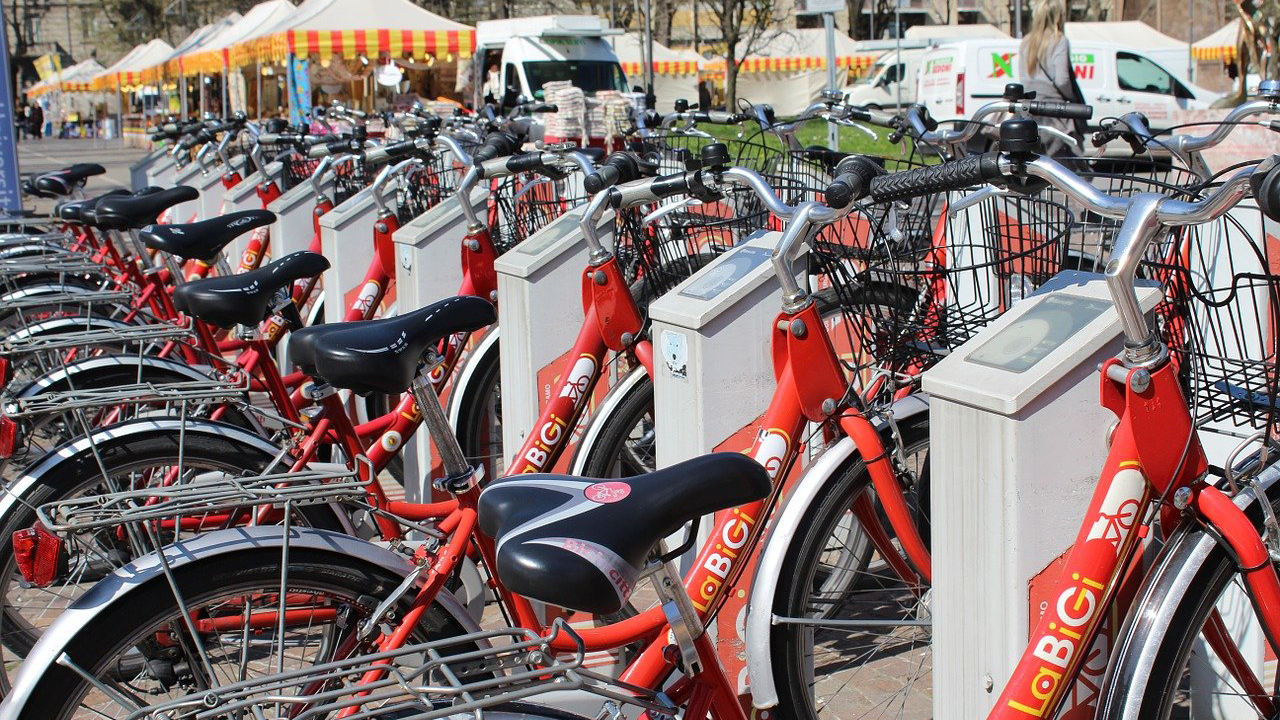 Flotte de location de vélos