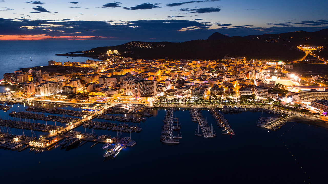 Lumières de la ville la nuit