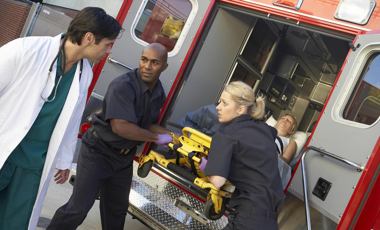 Intervention d'urgence en ambulance