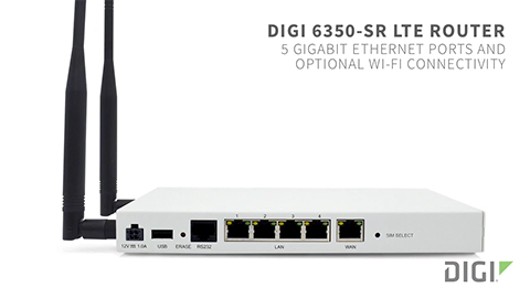 Digi 6350-SR Routeur LTE avec connectivité WAN et WWAN 