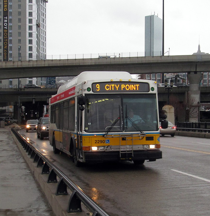 Bus de transport public de Boston