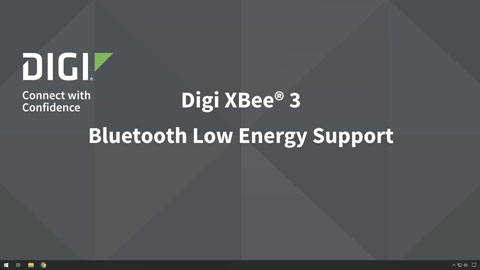 Digi XBee 3 Bluetooth Low Energy Support