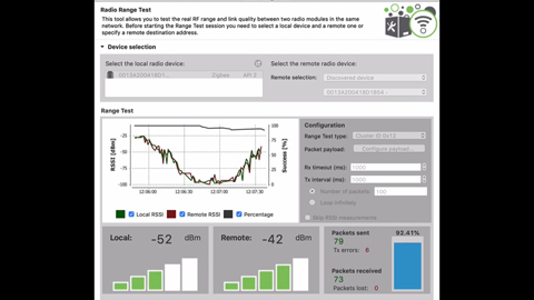 Outil de test de portée Digi XCTU