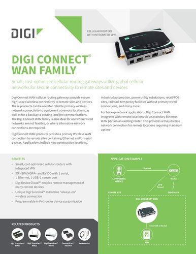 Digi Connect WAN Family Datasheet