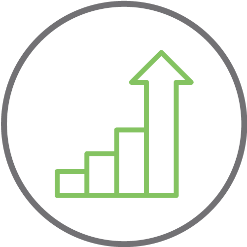 Graphique à barres montrant l'augmentation