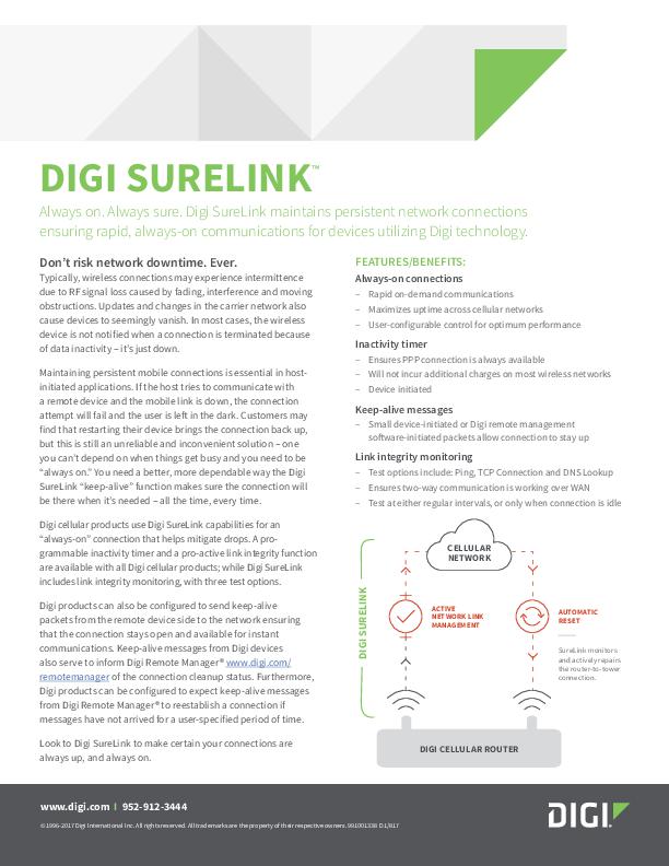 Digi SureLink cover page