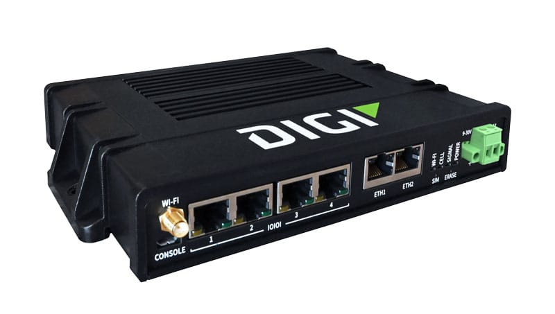 Digi Connect EZ 4i - serveur série, 4 ports, version industrielle, avec Wi-Fi et accessoires

